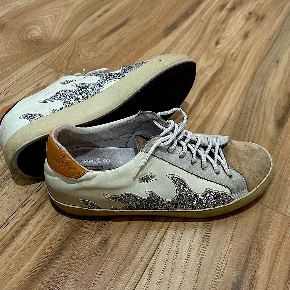 Anthropology used - BIBI LOU GAMIN CAMEL SNEAKERS
Originally $190